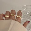 Retro one size small design ring, universal accessory, simple and elegant design, on index finger, cat's eye, wholesale