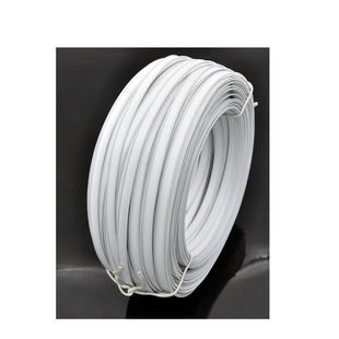Double-core plastic-coated iron wire flat tie binding tie tie fishbone positioning nose bridge mask tie wholesale