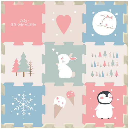 【XPE Small Piece Splicing Mat】BabyGo XPE Splicing Mat Baby Splicing Crawler Mat Safe and Odorless