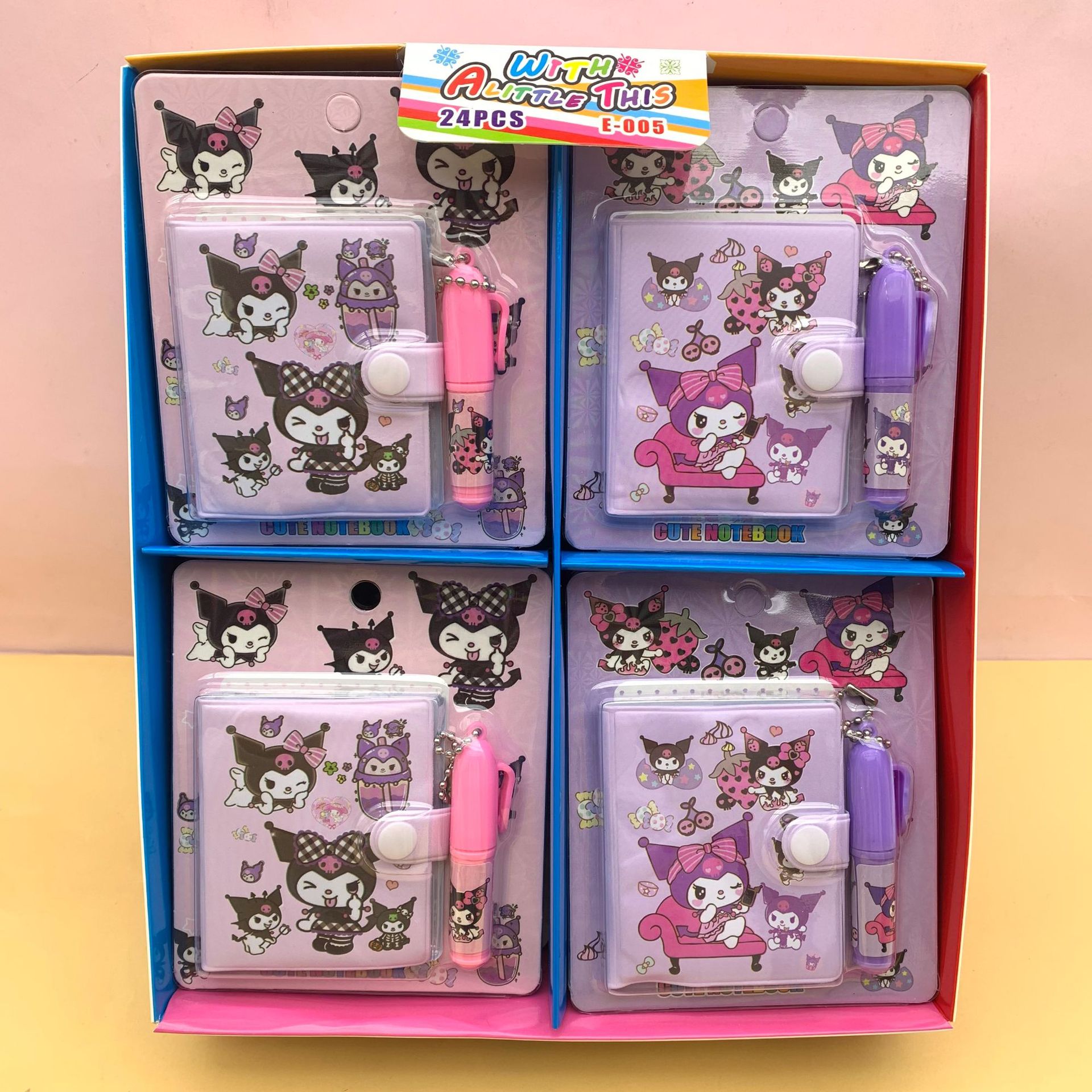 E005 Labu mini cuaderno de mano conjunto creativo nuevo dibujo animado encantador comercio exterior transfronterizo tailandés temu