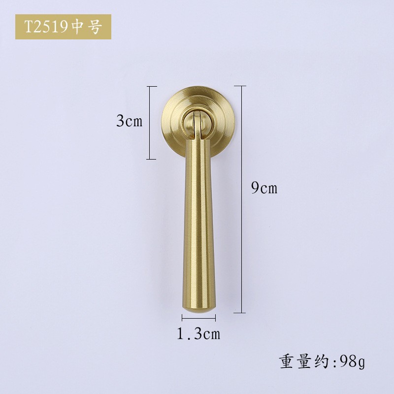 Nuevo estilo Chino armario manija de la puerta de hardware muebles de latón puro manija de la puerta del gabinete del cajón manija de la puerta al por mayor de Oro image 54
