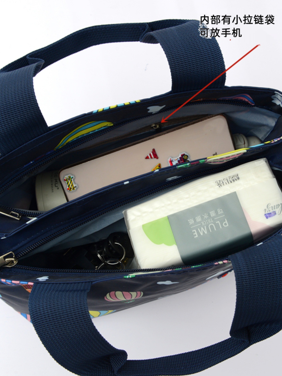 엄마 스페셜 올림픽이있는 대형 더블 포켓 여성용 핸드 백 작업 통근 용 고 가치 휴대용 방수 천 가방