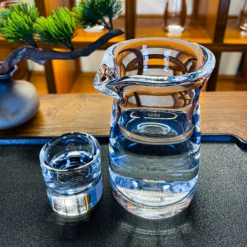 Оригинальная руда Натуральный хрустальный трезвитель Набор утолщения Прозрачный разделитель вина Ручная полировка хрустального стекла