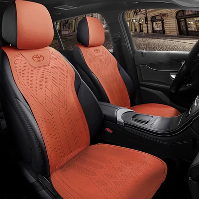 Universal seat cover: Ralink, Camry, Rongfang, RAV4 - cayenne-orangeupgraded-versionfront-row-2-seats-toyota-rav4