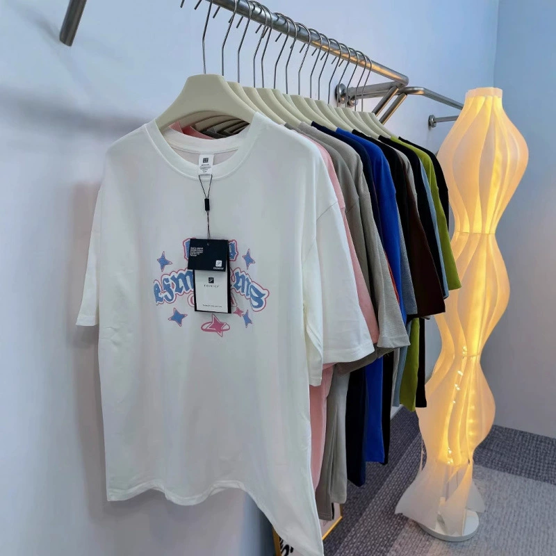 9,9 Бесплатная доставка 1 юань распродажа остатков 2025 лето новая большая размерная футболка с коротким рукавом женская оптом 1688 товары для уличных лотков