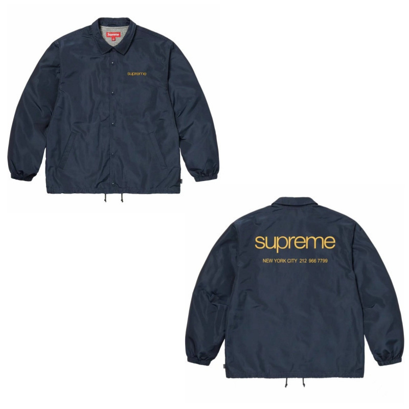 D424Supreme 23FW NYC COACHES JACKET 宝蓝