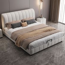 2025年高端主卧猫爪皮床家居轻奢床现代简约1.5米猫爪双人1.8米