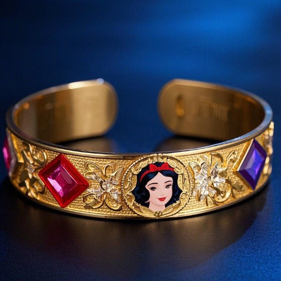 Cross-Border European and American Cartoon Animation Snow White Bracelet Retro Creative Charm Handmade Copper Glossy Jewelry Wholesale Cross-Border European and American Cartoon Animation Snow White Bracelet Retro Creative Charm Handmade Copper Glossy Jewelry Wholesale