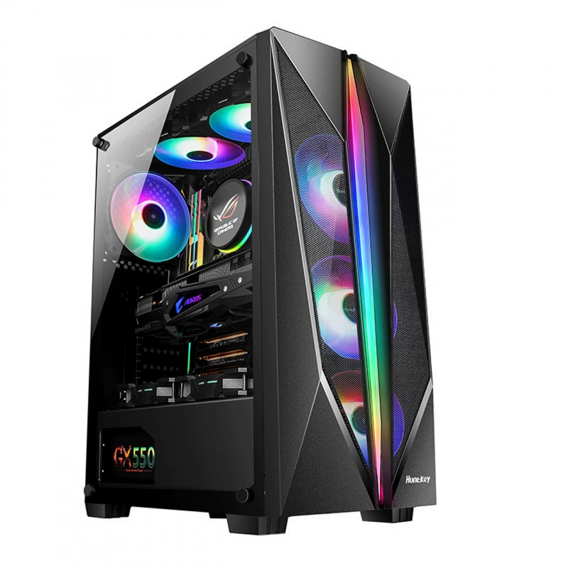 Корпус настольного ПК ATX боковая панель тщательно сквозь 3.0 игровое стекло размер хост воздух корпус блок питания вода и холодная обратная связь