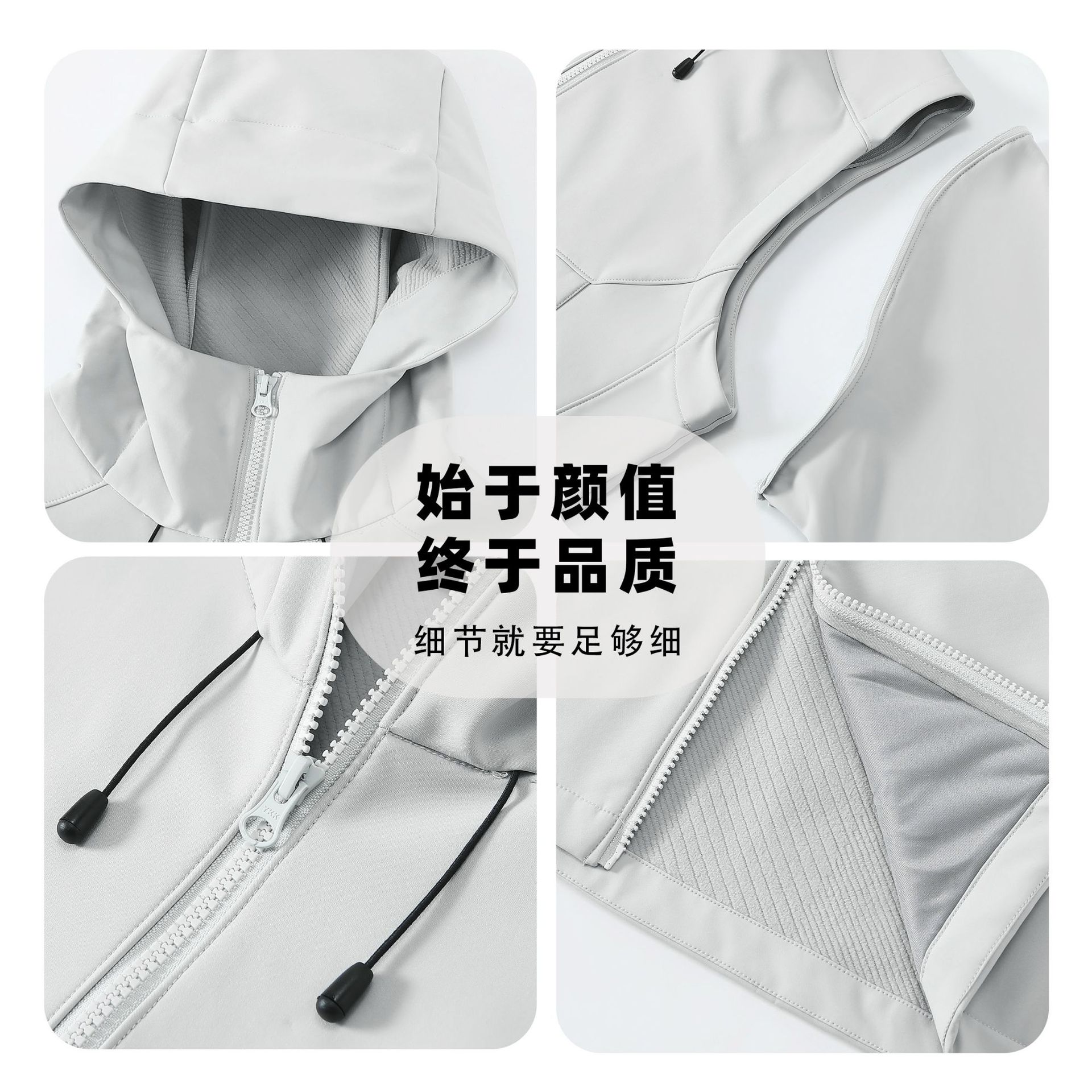 Desmontable dos chalecos de asalto chaleco 3 - en - 1 concha blanda de terciopelo impermeable para hombres y mujeres chaqueta de montaña de senderismo