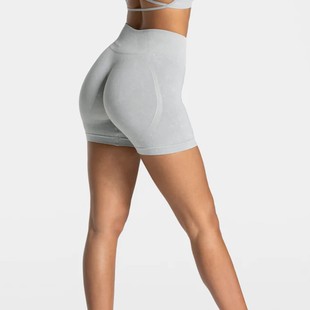 Teveo Yoga Sports Shorts Set Frosted Craftsmanship Seamless High Elastic Tight Breathable Fitness Running Women