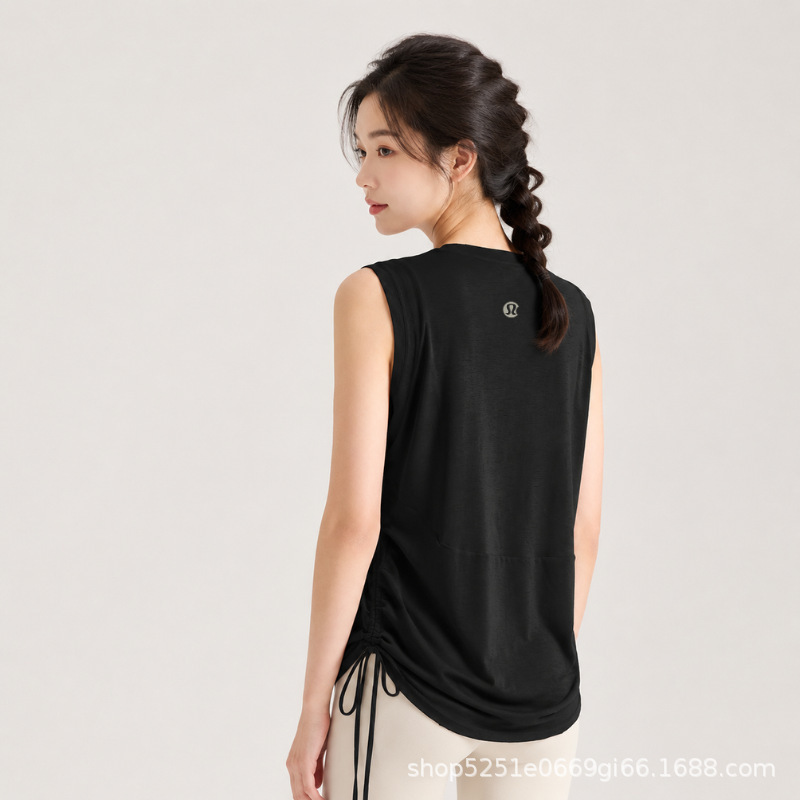 Lulu-Style Yoga Cover-Up for Women, Summer Lightweight Breathable Naked-Feel Beautiful Back Quick-Dry Pilates Sports Fitness Versatile Top Lulu-Style Yoga Cover-Up for Women, Summer Lightweight Breathable Naked-Feel Beautiful Back Quick-Dry Pilates Sports Fitness Versatile Top