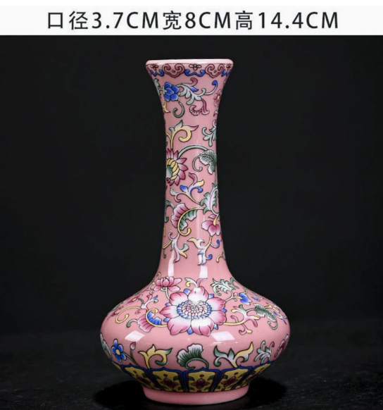 Flores de porcelana azul, vasos de flores de cerámica de lujo ligero, flores de alto nivel, decoración de mesa de comedor de estilo nuevo chino