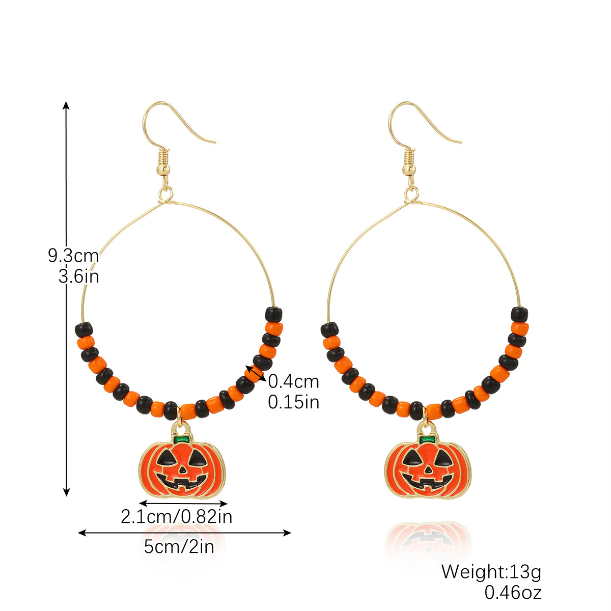 set di orecchini di Halloween più venduti orecchini con teschio di pipistrello e zucca orecchini di Halloween più popolari_voghion.com