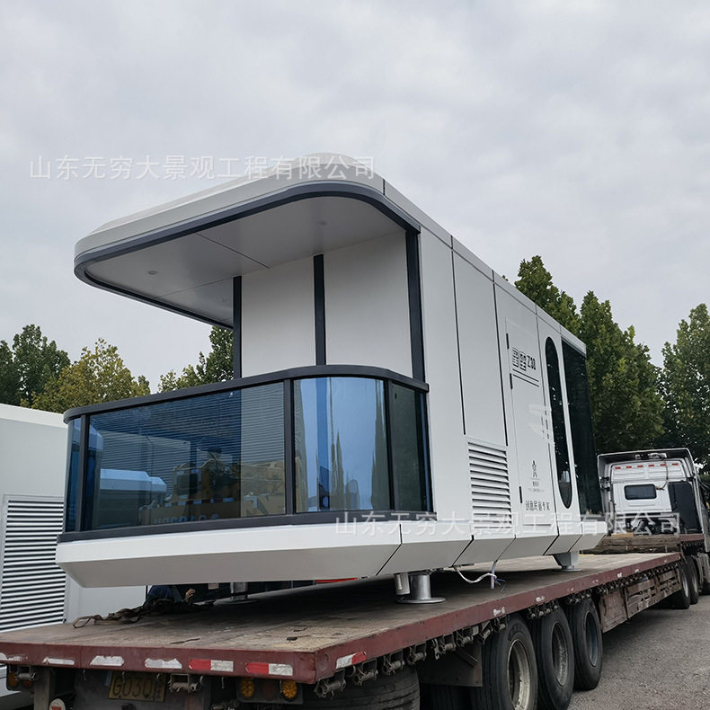 Sala de caja móvil para la venta en forma de micro características punto escénico puede ser libremente móvil re-examen decoración fina B & B Hotel fábrica