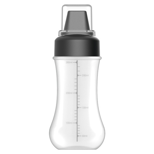 Cross-border five-hole graduated squeeze sauce bottle with dust cover, salad dressing ketchup food grade squeeze sauce bottle wholesale