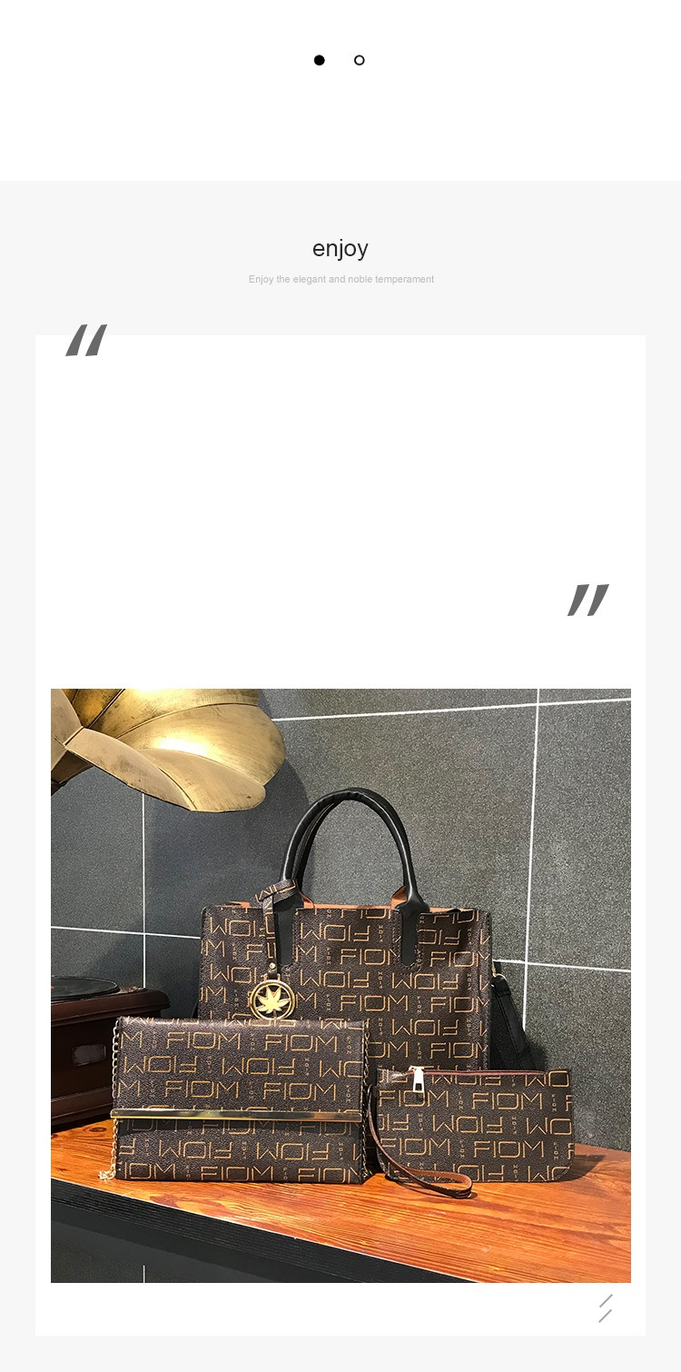 New European and American cross-border fashion women's bag three-piece set, mother-and-child bag, versatile, large-capacity crossbody single-shoulder bag Application Scenario