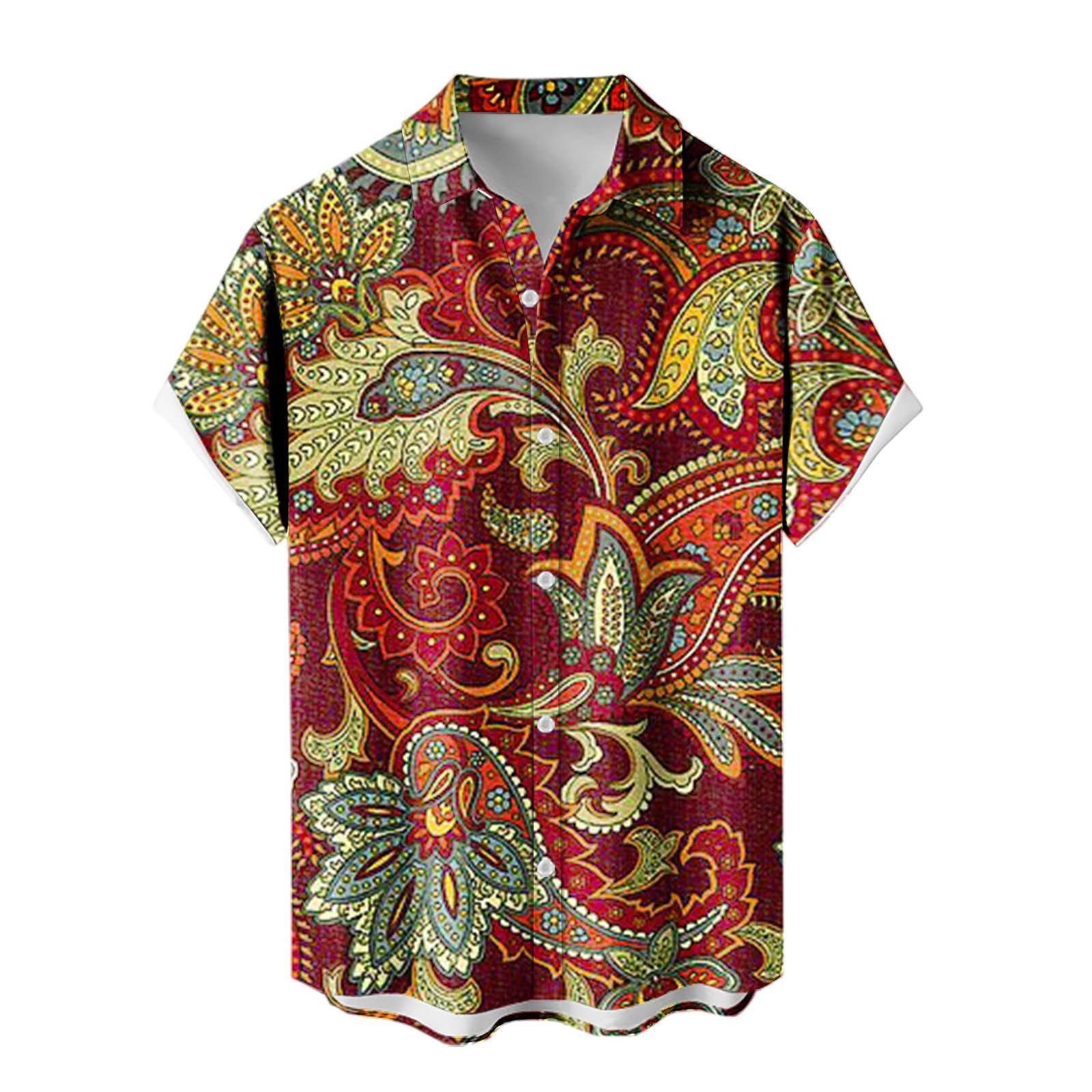 2024 venta caliente para hombres nueva camisa de manga corta Hawaii Holiday Series Camisa casual de todo fósforo con estampado 3D para hombres