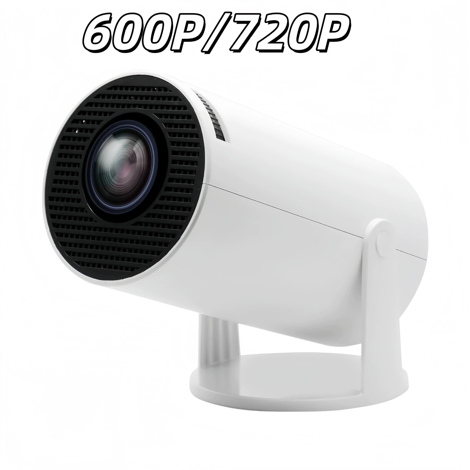 Проектор HY300 — популярная модель для трансграничной торговли, чисто белый цвет, 600P/720P.