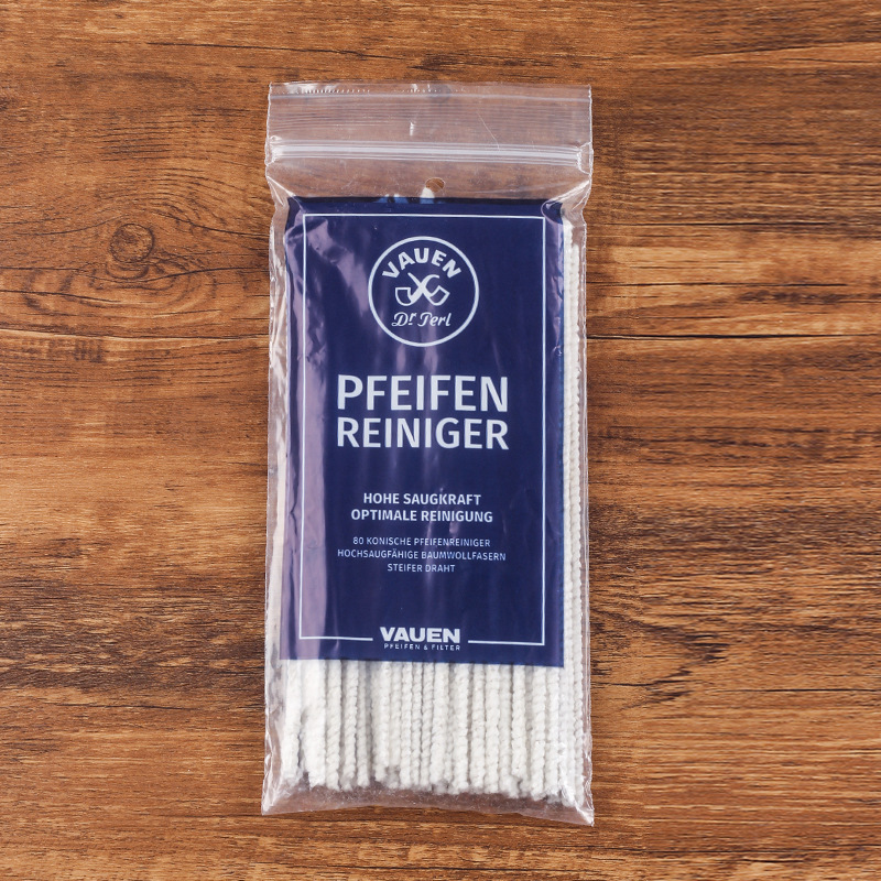 German Imported Huayun Cleaning Sticks, 80 Pieces/Bag, Portable Cotton Cleaning Sticks for Pipes and Cigarette Holders