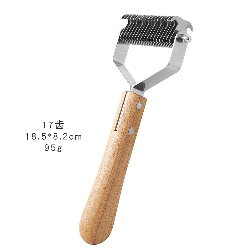 Peine para mascotas para gatos y perros, peine desenredante de acero inoxidable de doble cara para eliminar pelo y nudos, suministros para mascotas, el más vendido de Amazon.