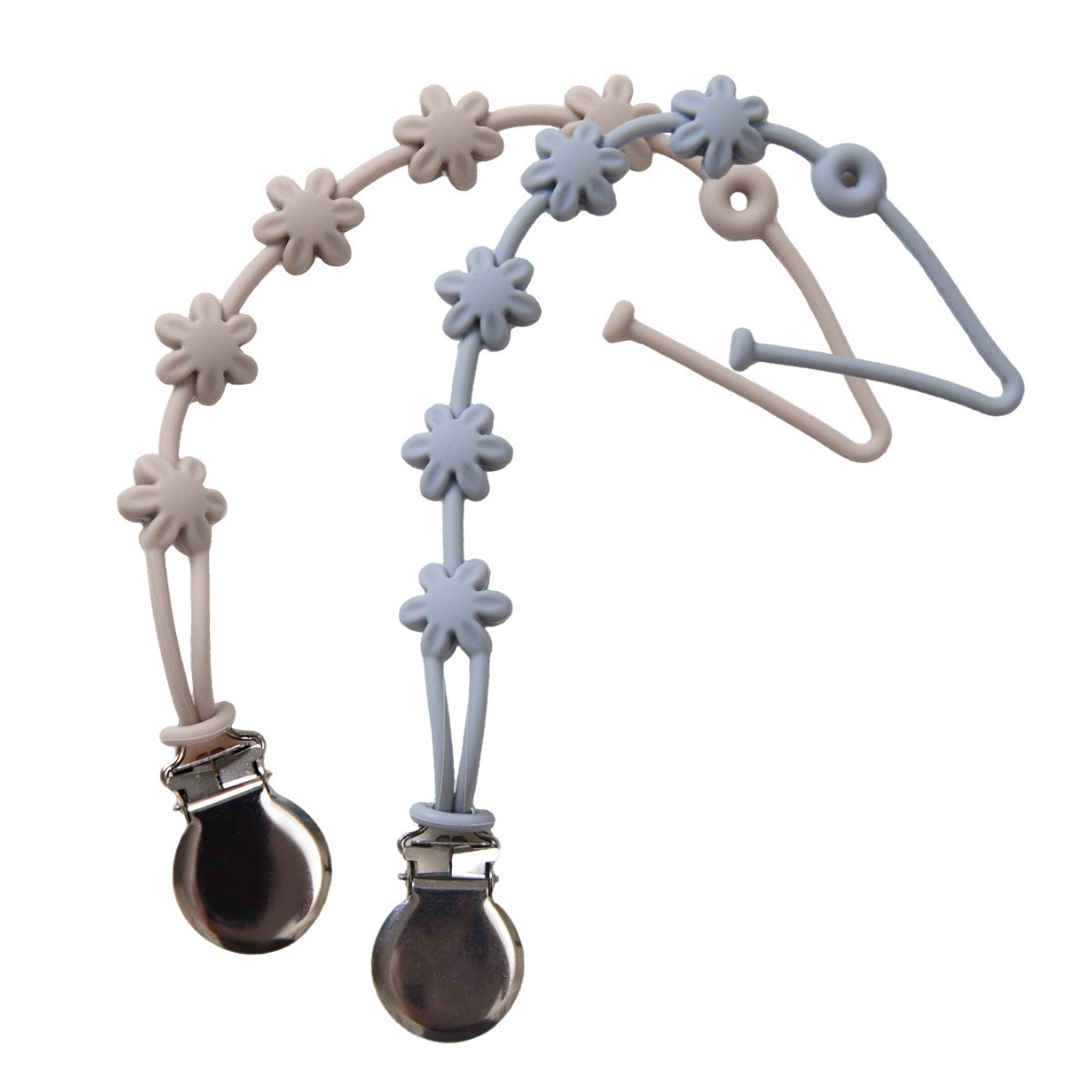 2팩 : Huahua-304 클립 (다크 살구 + 그레이 블루)