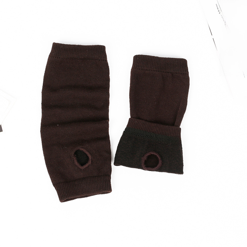 Cross-border Knitted Finger-leaking Gloves cospla Anime Striped Finger-wearing Wrist Sleeve Children's Finger-exposed Arm Sleeve Thin_voghion.com