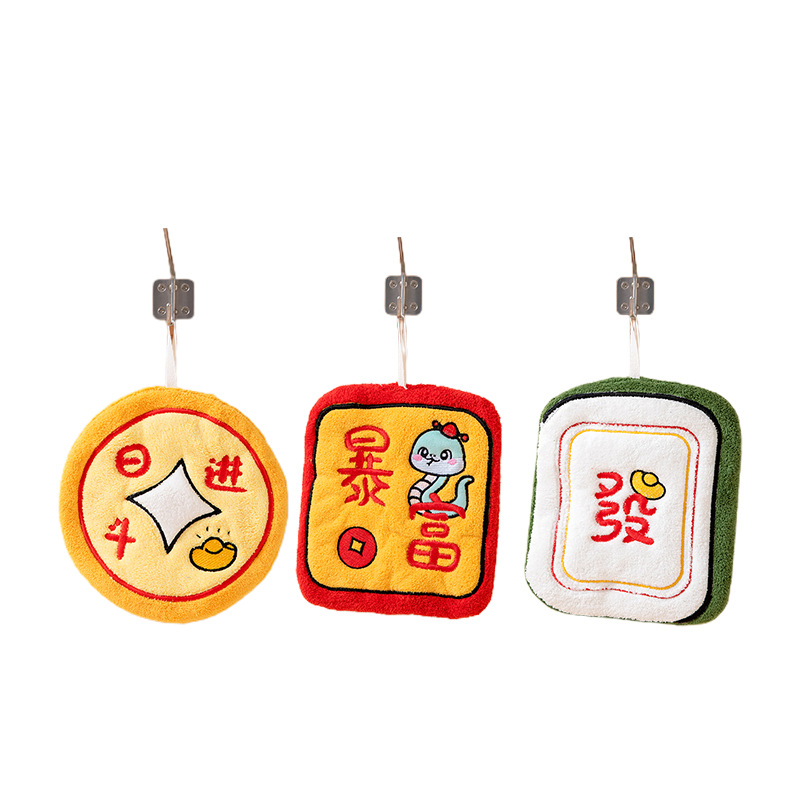 Colgar tipo espesar toalla de cocina toallas sanitarias absorción de agua espesar toallas de limpieza de lavado de agua doméstica