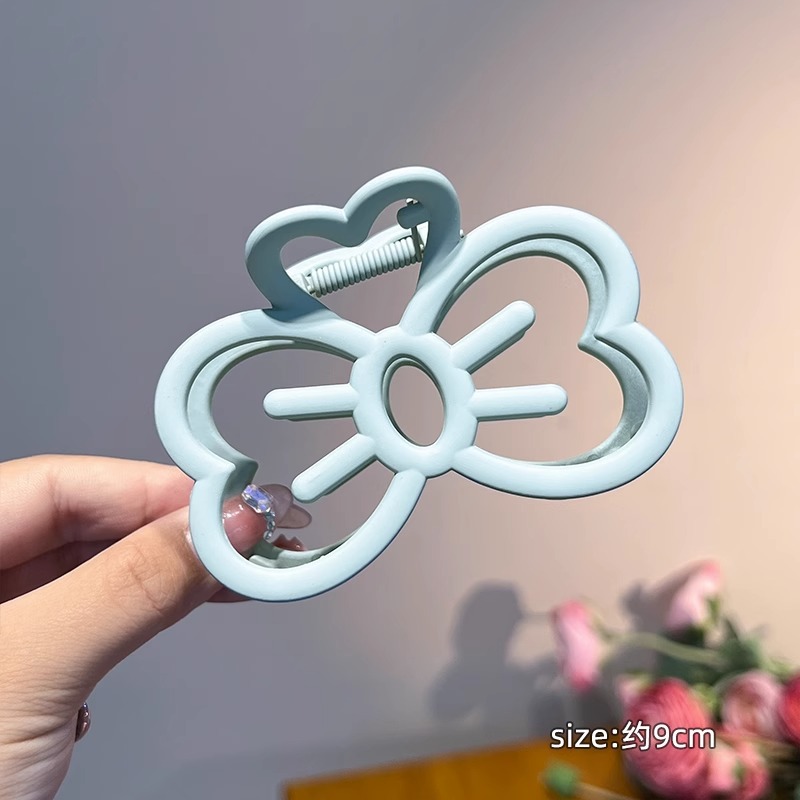 Color matte bath hair clip horsetail clip plate hair clip back head large clip hair clip