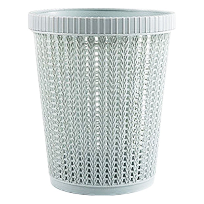 Cubo de basura doméstico con anillo de presión para sala de estar y cocina, cubo de basura con dispensador automático de bolsas, papelera sin tapa para almacenamiento en el baño.