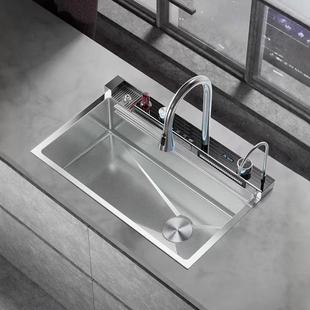 Silver Whale Kitchen Sink 304 Stainless Steel Large Single Sink Thickened Household Sink under Counter