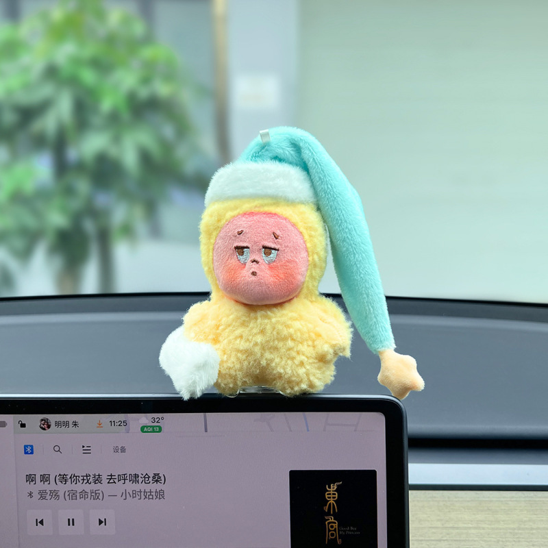 星星人车载汽车趴趴摆件装饰汽车内中控台屏幕装饰品可爱玩偶公仔|undefined