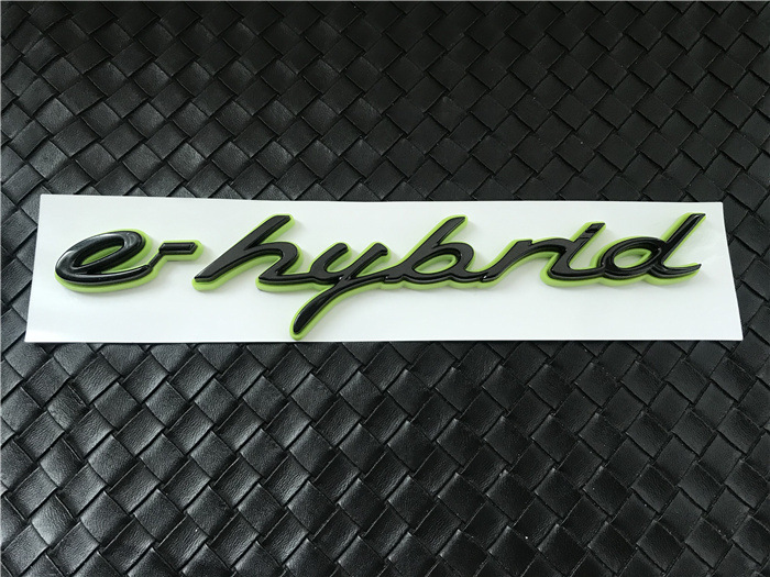 Suitable for Porsche New Energy Car Logo Macan Panamera Panamera4S Green E-Hybrid Tail Logo