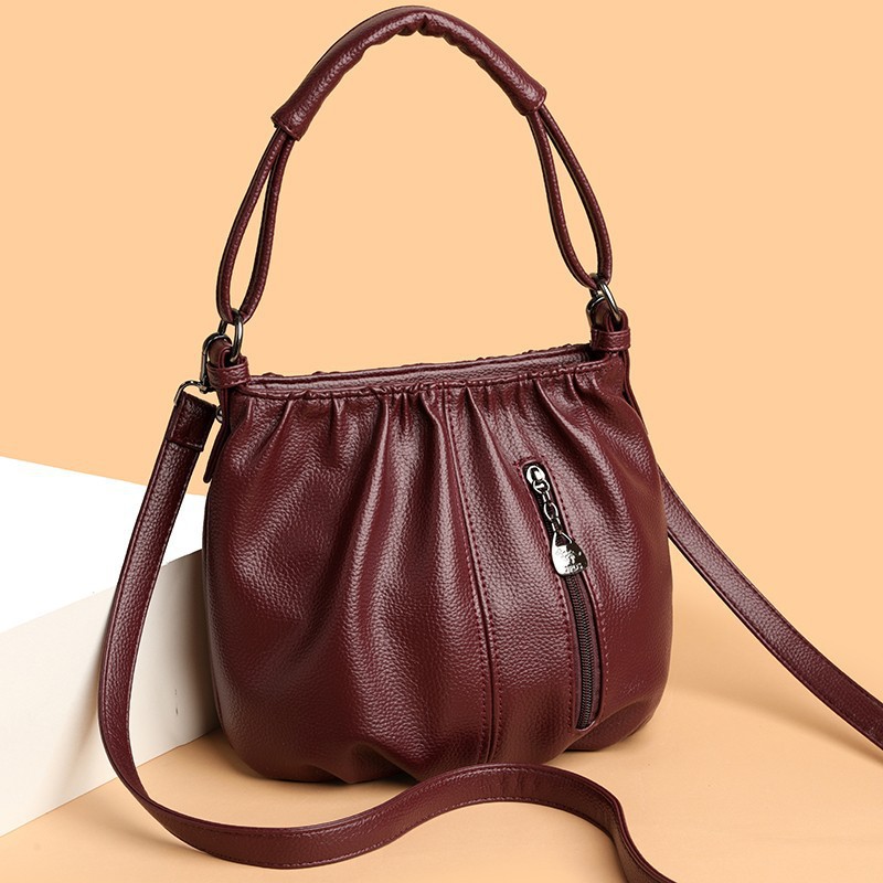 Premium Women’s Shoulder Bag In Soft Leather Versatile Handbag_voghion.com