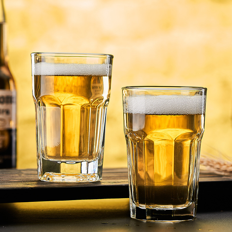 Libby taza de cerveza endurecida octogonal de gran capacidad taza de cerveza casera taza de jugo taza de bar taza especial KTV