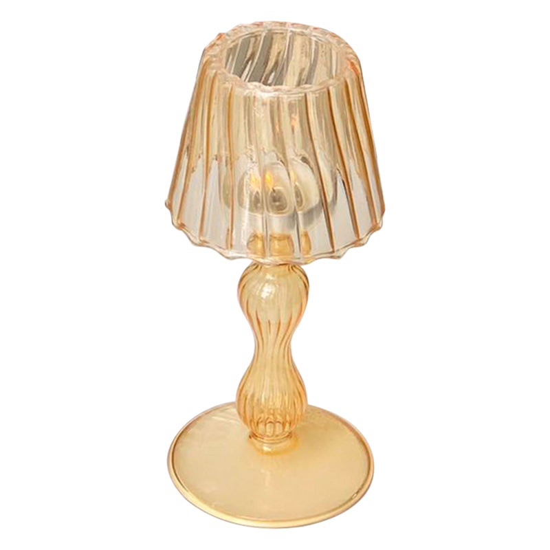 Estilo ins retro nostálgico candelabro de vidrio estilo de país romántico francés accesorios de fotografía boda diseño de mesa de fiesta