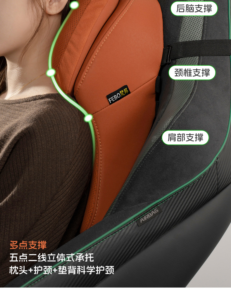 Roewe Car Headrest I5/350/Rx5/I6/750/W5 New Energy Vehicle Lumbar Support Cushion Seat Car Neck Protector