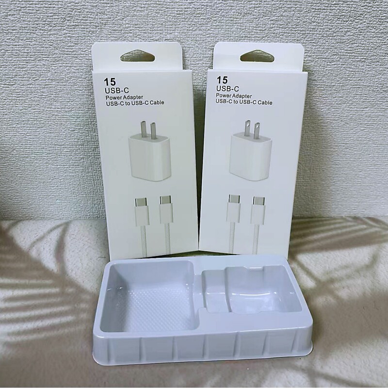 Suitable for 15 Apple Pd Charging Head Packaging 20W30W35W Chinese and American Standard Set Packaging Box Double C Braided Cable Suitable for 15 Apple Pd Charging Head Packaging 20W30W35W Chinese and American Standard Set Packaging Box Double C Braided Cable