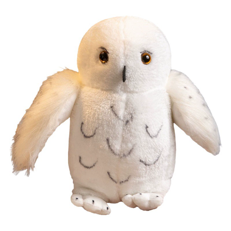 Трансграничная симуляция Сова плюшевая игрушка Горячая Новая Снежная сова кукла Гарри Поттер фильм анимация вокруг