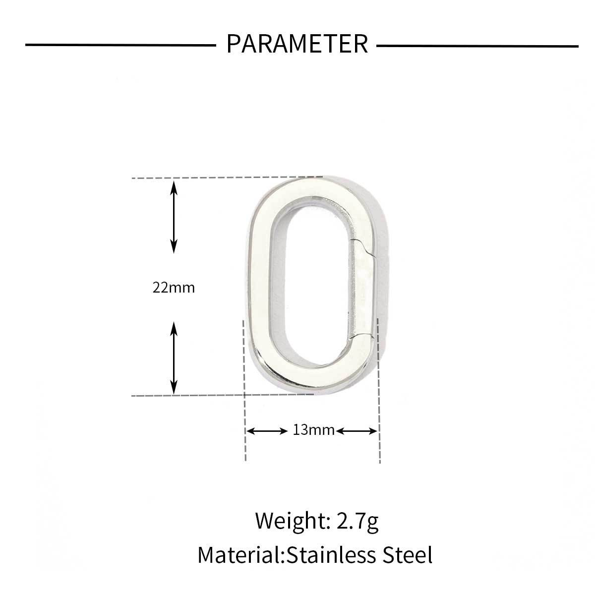 3g Weight Jewelry Buckle Jewelry Making Type 13*22mm, 18*13mm, 30*30MM Jewelry Making Size DIY Jewelry Accessories Classification 3 PCS/Package Quantity Titanium Steel Material Geometric Pattern All Seasons Season Polished Finish Plating Design Casual, Simple Style, Streetwear Style 3 PCS/Package 13*22mm 18*13mm 30*30MM Titanium Steel Geometric Jewelry Buckle 8