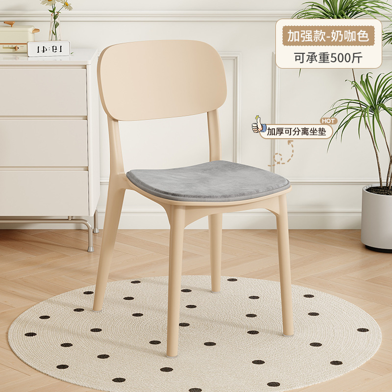 加厚塑料椅家用餐椅出租房北欧简约靠背凳子商用餐厅椅子塑料餐椅|undefined