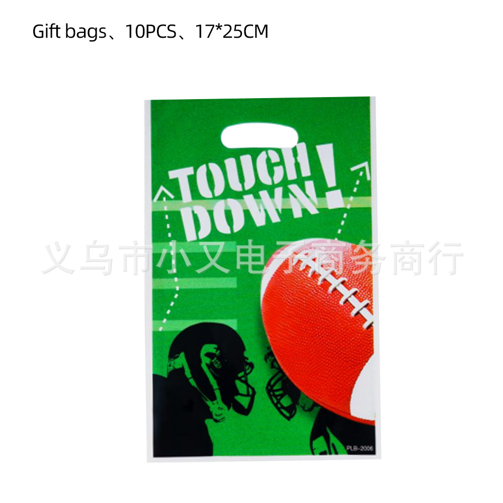 Super Bowl rugby fútbol americano fiesta de cumpleaños de los niños vajilla Placa de papel mantel decoración suministros del partido