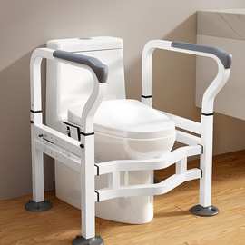 老年人家用马桶扶手助力支架卫生间厕所坐便器扶手免打孔栏杆