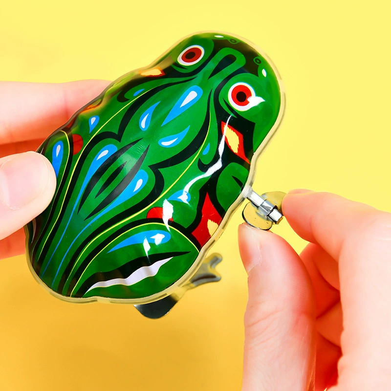 Кукольная фигурка из игрушечного железного панциря Douyin сетевой красный лягушонок детский подарок ностальгическая детская творческая головоломка киоск новинка