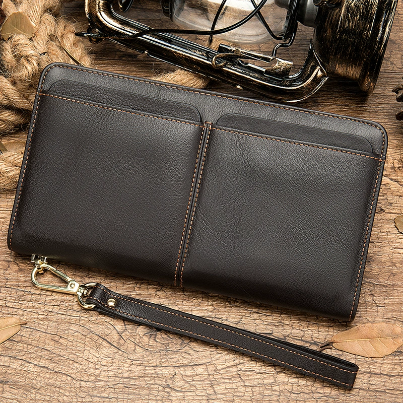 Leather wallet, retro small clutch bag, card holder