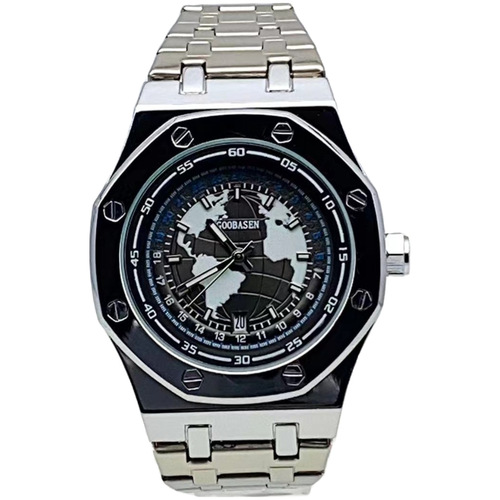 Gubosen Wanderer Earth Mechanical Watch for Men, Water-Resistant, Night-Light, Calendar, Live Streaming, Foreign Trade, Dropshipping