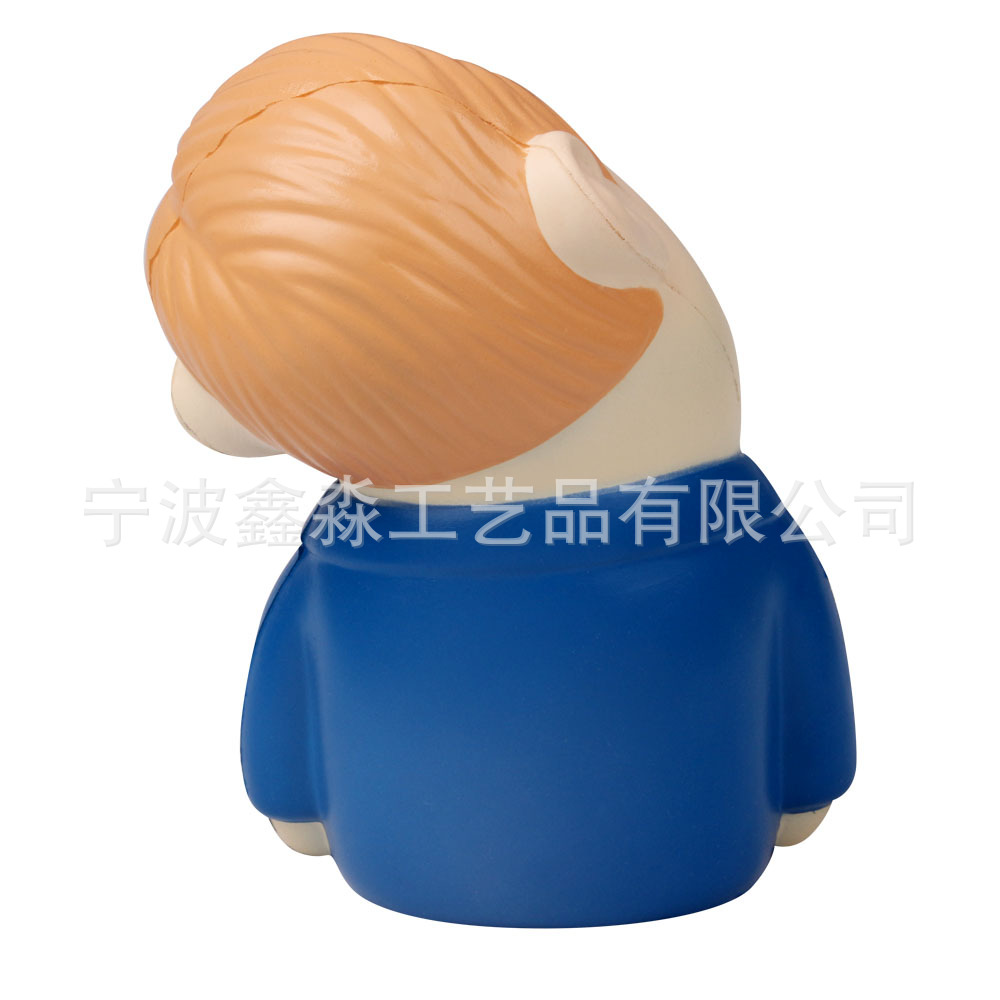 PU发泡普京可加印LOGO慢回弹 中回弹 高回弹玩具卡通人物摆饰礼品
