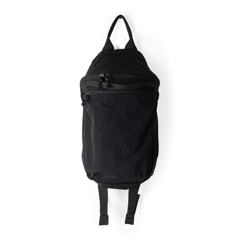 Korėjietiška laisvalaikio nailono kuprinė, atspari vandeniui, paprasta, didelės talpos, klostuota ir tingi, universali kuprinė._voghion.com