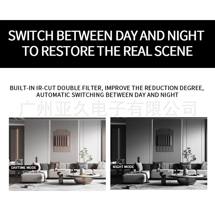 Coaxial Surveillance Camera Set with Infrared Night Vision 2 Megapixel High Definition Camera Home Outdoor Security Monitor
