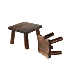 圆凳木板木质中式矮凳板凳家用客厅凳子实木门口茶几方凳木头小